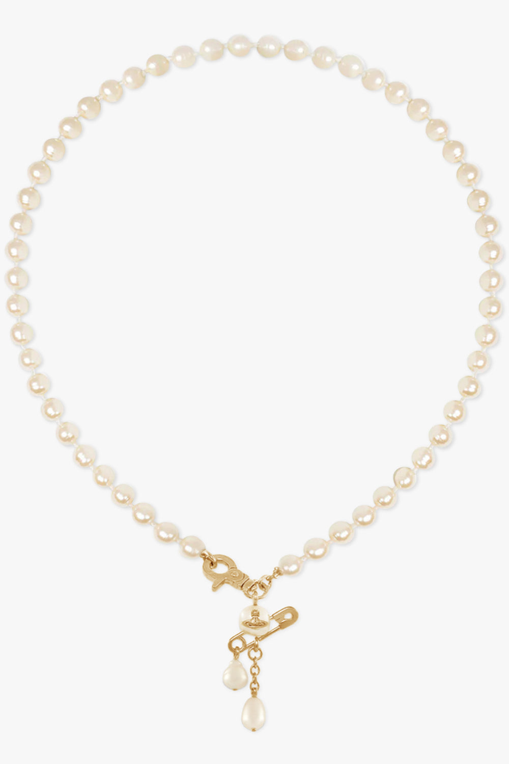 VIVIENNE WESTWOOD JEWELLERY GOLD / White/Gold Claude Small Pearl Necklace | White/Gold