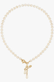 VIVIENNE WESTWOOD JEWELLERY GOLD / White/Gold Claude Small Pearl Necklace | White/Gold