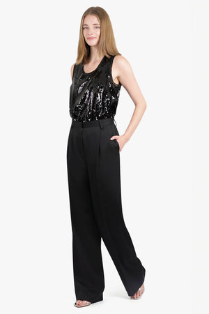 DRIES VAN NOTEN RTW Portia Straight Leg Pant | Black