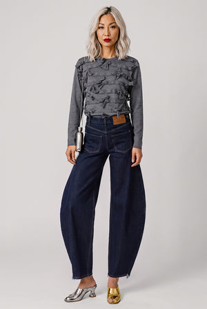 Mirror Side Insert Jean | Indigo Rinse Wash