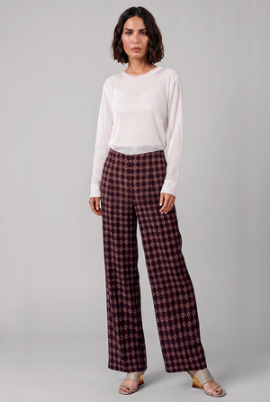 Pila Mosaique Print Wide Leg Pant | Auber Purple