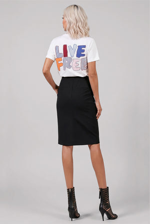 Live Free' S/S T-Shirt | White