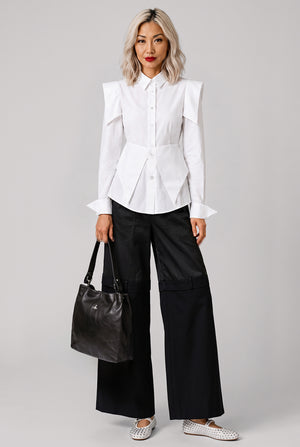 Panel Detail Shirt | White