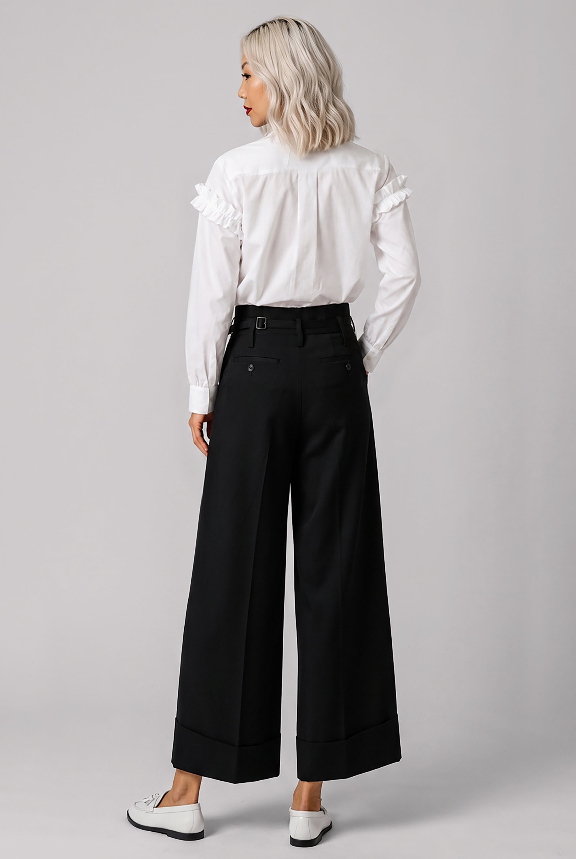 NOIR KEI NINOMIYA STAR RUFFLE SHIRT WHITE NEW SEASON PARLOUR X