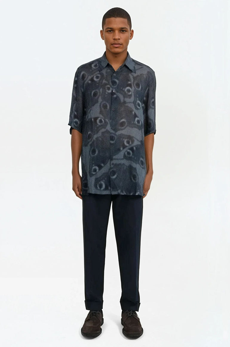 DRIES VAN NOTEN RTW Cuffed Pant | Navy