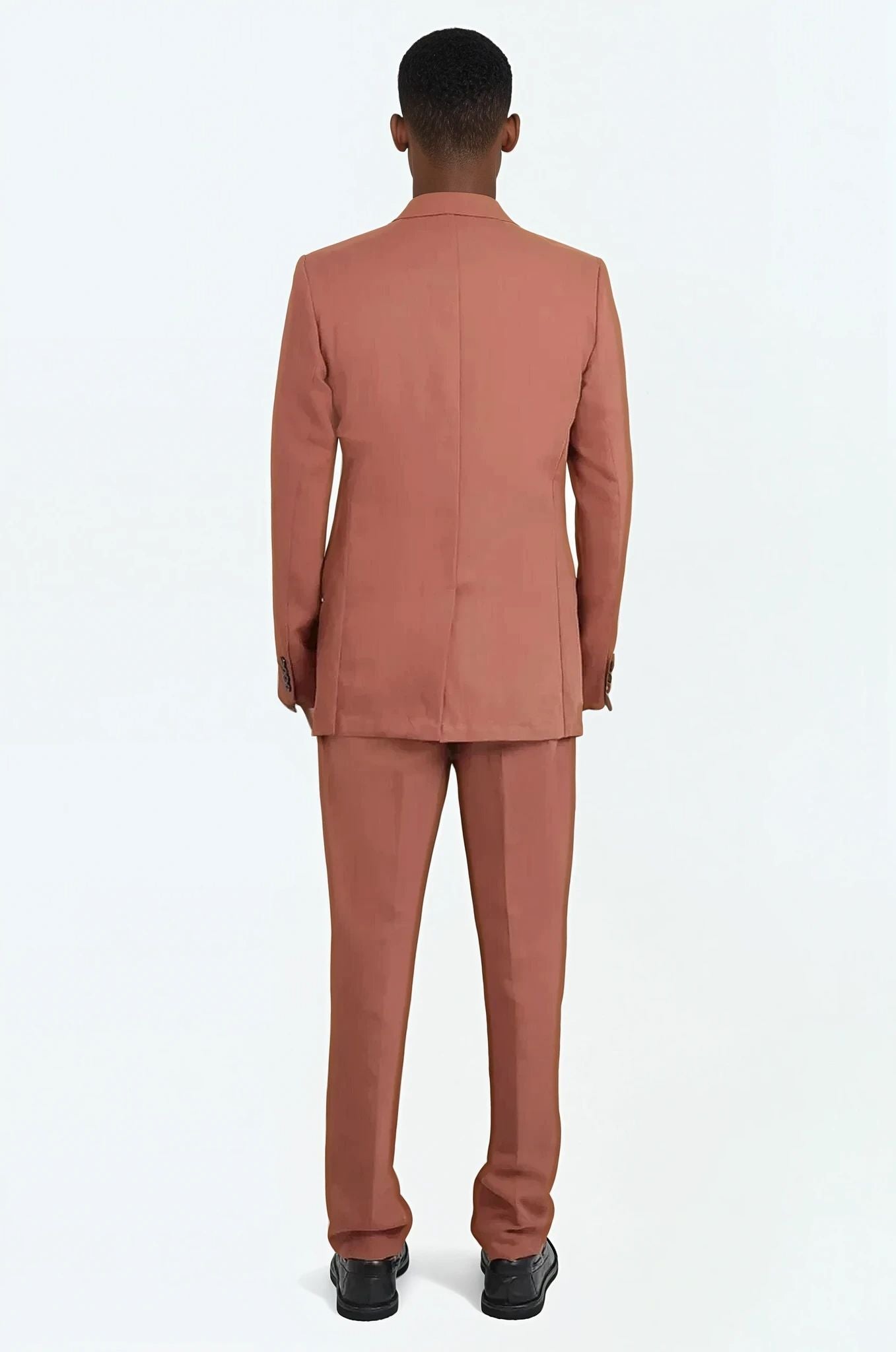 DRIES VAN NOTEN RTW Single Breasted Relaxed Suit Jacket x Pant | Brique Red