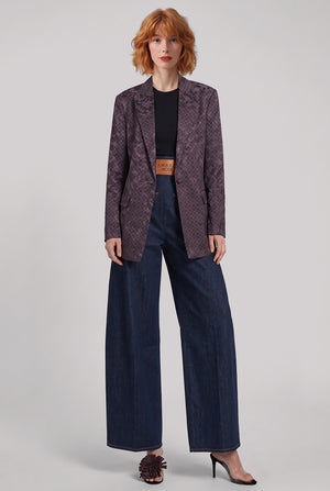 Rounded Back to Front Jeans | Indigo Wash