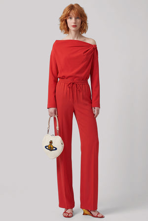 Pachas Relaxed Fit Pant | Red