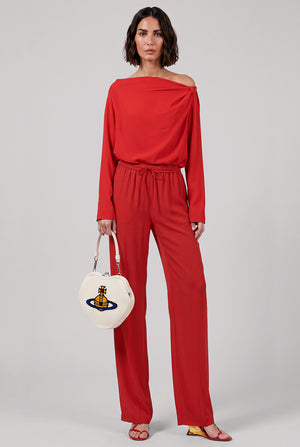 Pachas Relaxed Fit Pant | Red