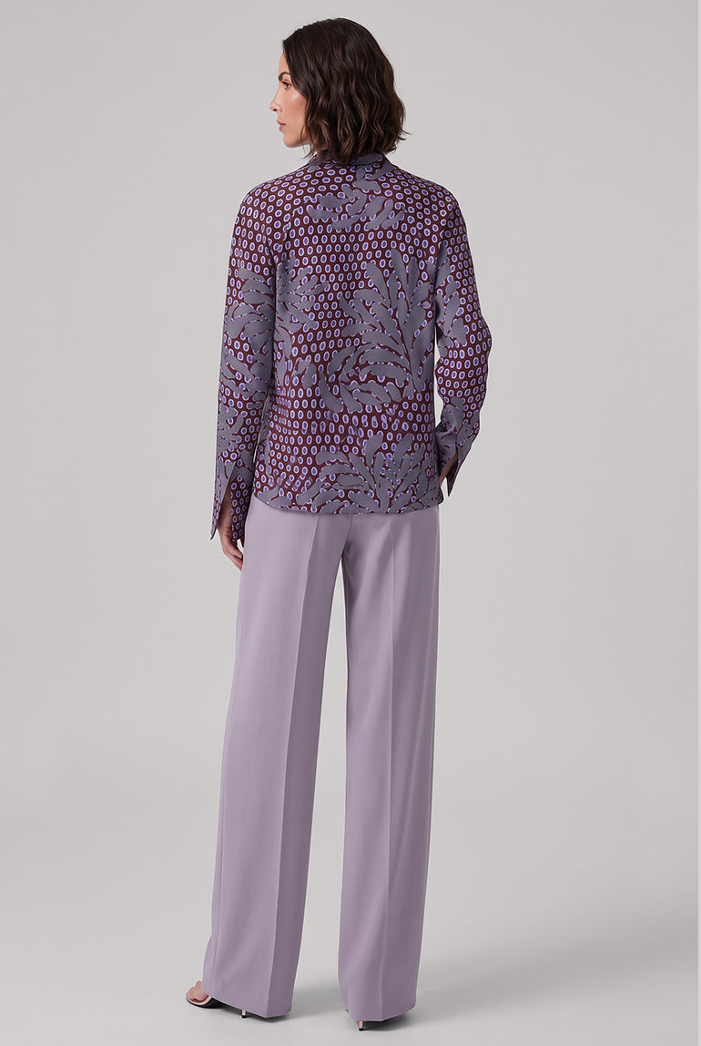 DRIES VAN NOTEN RTW Porter Straight Leg Pant | Lilac