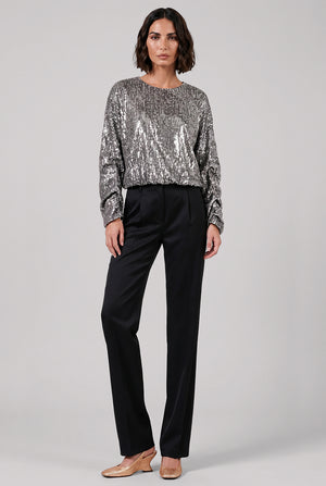 Portia Straight Leg Pant | Black