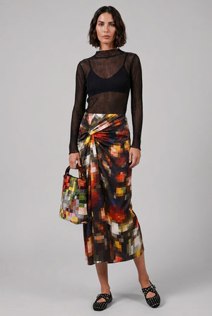 Lee Pleated Top | Black