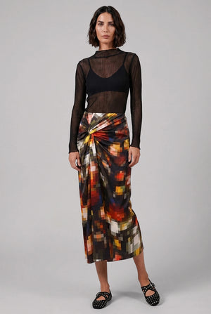 Lee Pleated Top | Black