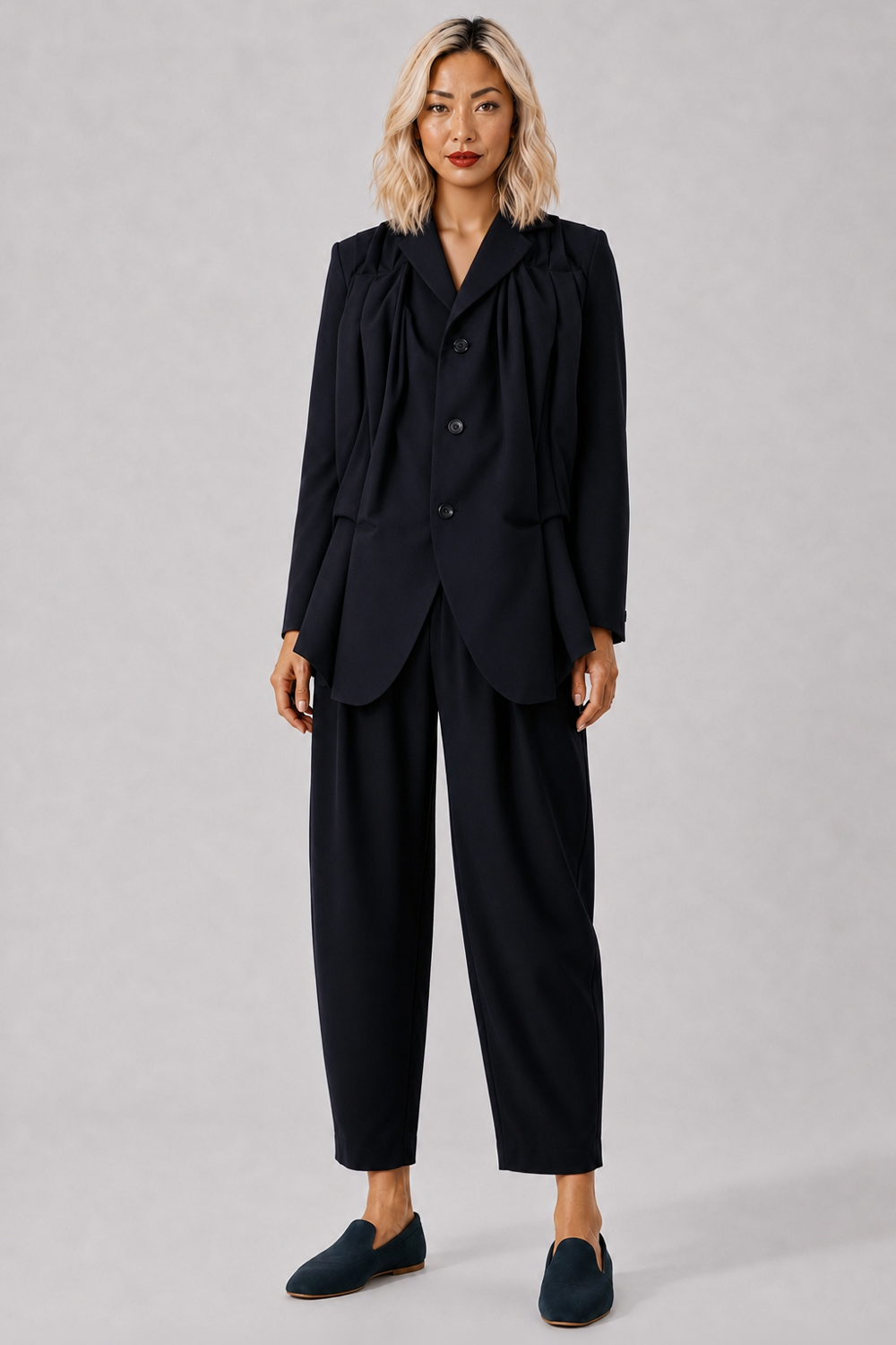 COMME DES GARCONS RTW Drawstring Tapered Pant | Black