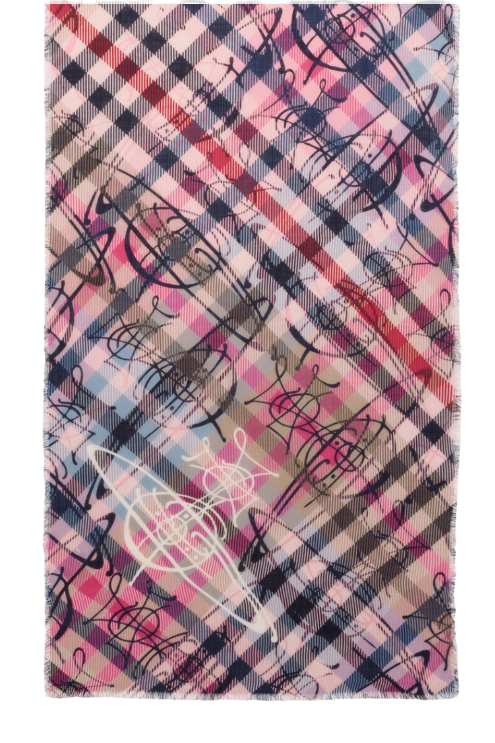 VIVIENNE WESTWOOD SCARVES PATTERN / Pink Multicheck Tartan Scarf | Pink