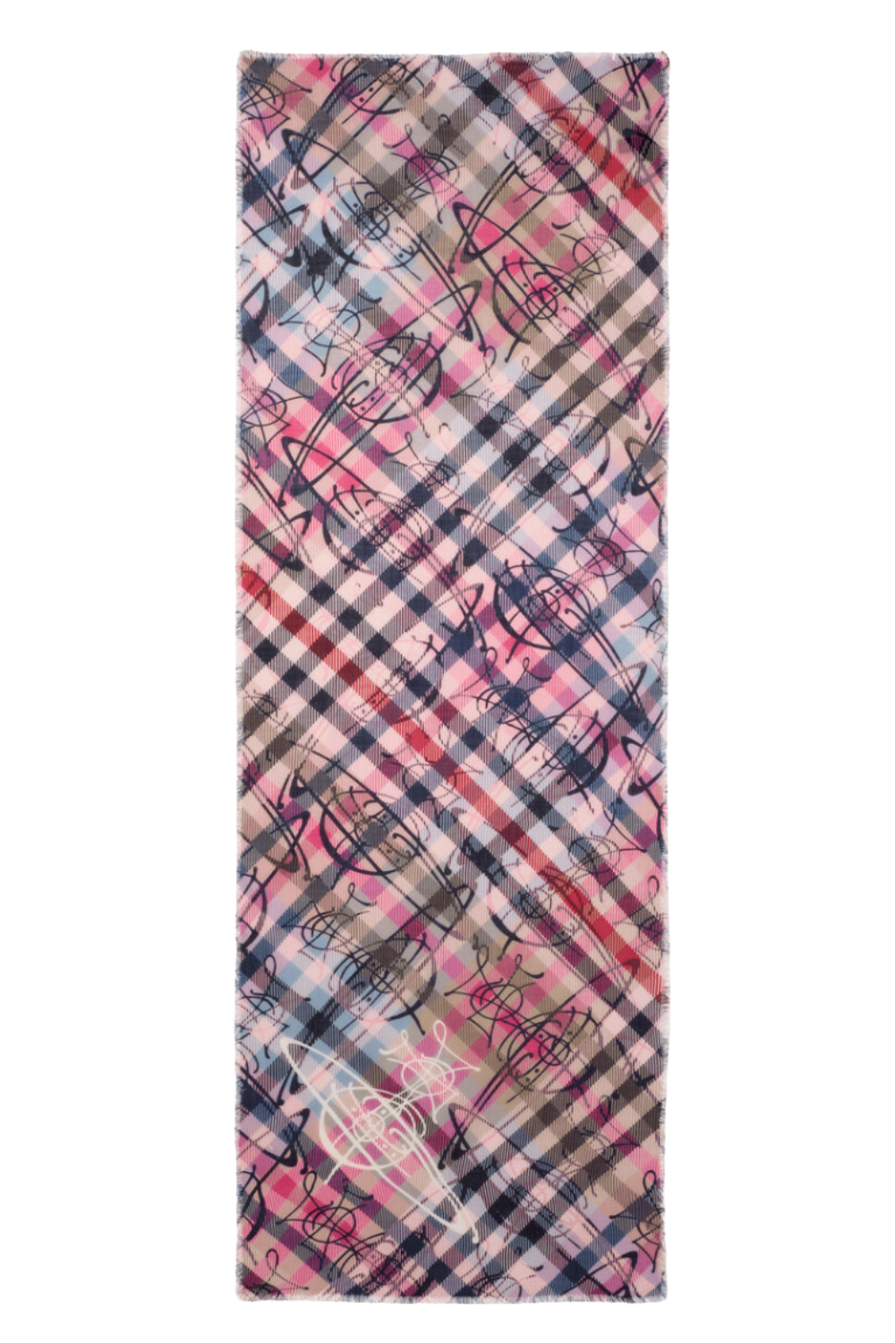 VIVIENNE WESTWOOD SCARVES PATTERN / Pink Multicheck Tartan Scarf | Pink
