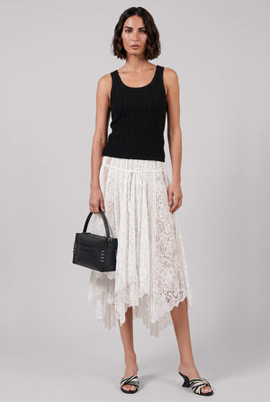 JW ANDERSON RTW Cable Cami Singlet Top | Black
