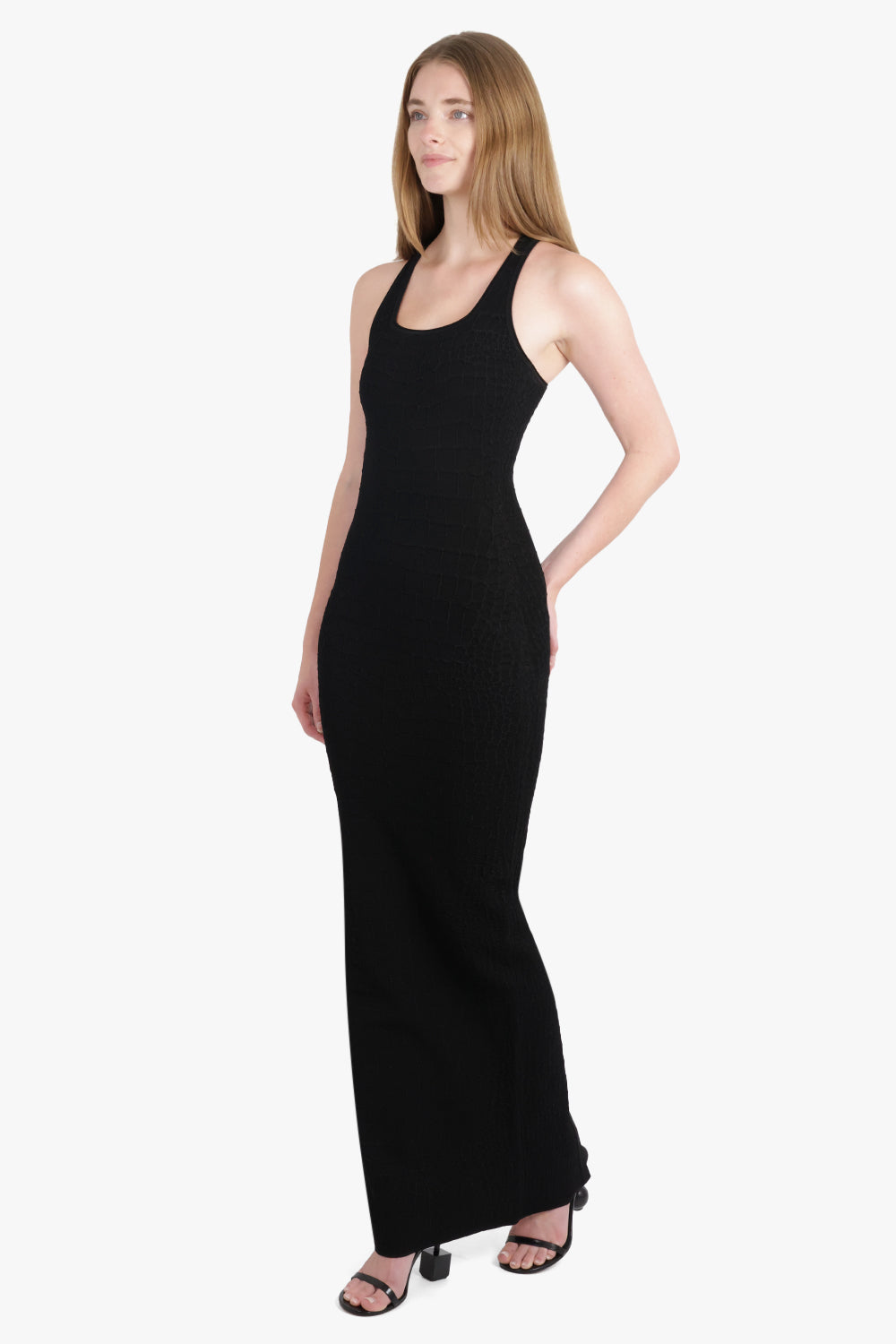 JACQUEMUS RTW La Robe Scala S/Less Maxi Dress | Black