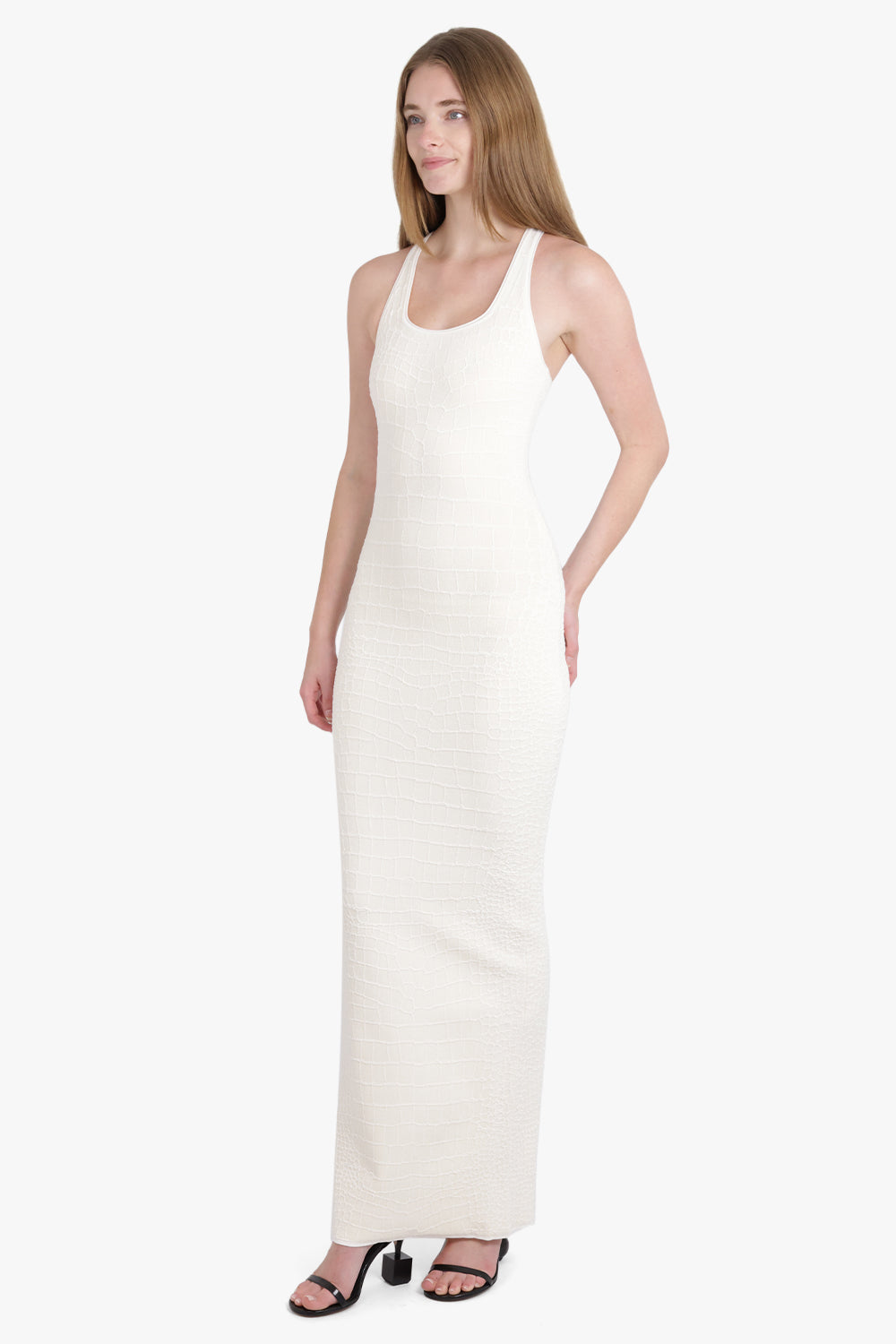 JACQUEMUS RTW La Robe Scala S/Less Maxi Dress | Off White