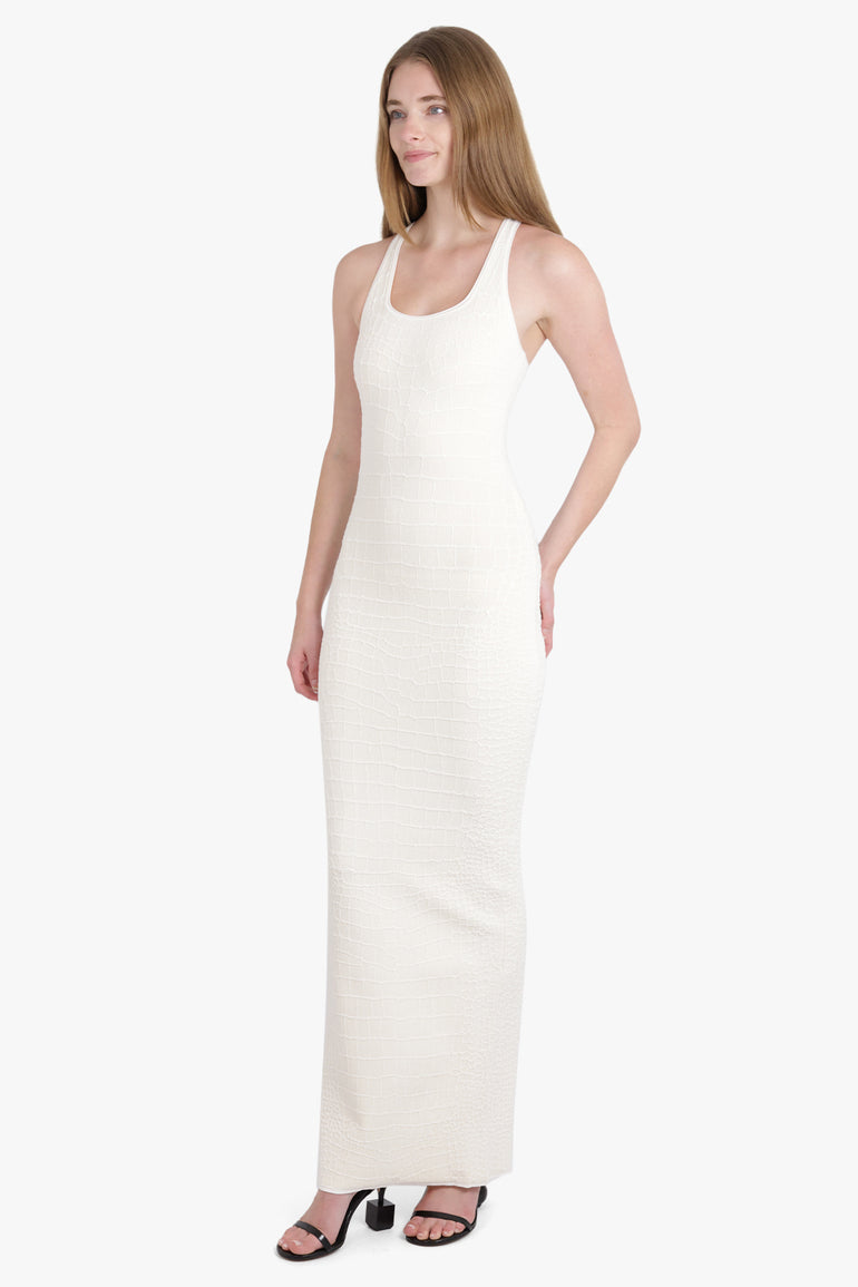 JACQUEMUS RTW La Robe Scala S/Less Maxi Dress | Off White