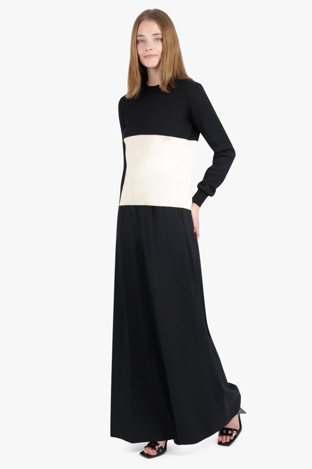 NINA RICCI RTW Cady Palazzo Pants | Black