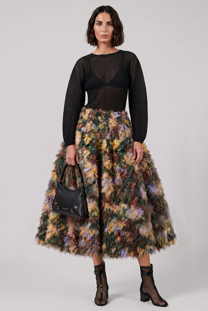 Rana Handpleated Top | Black
