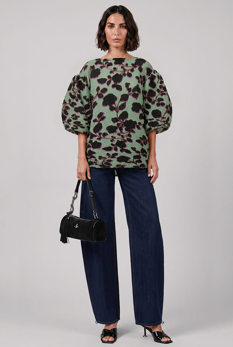 JULIA HEUER RTW MULTI / Ingrid / One Size Robin Handpleated Top | Ingrid