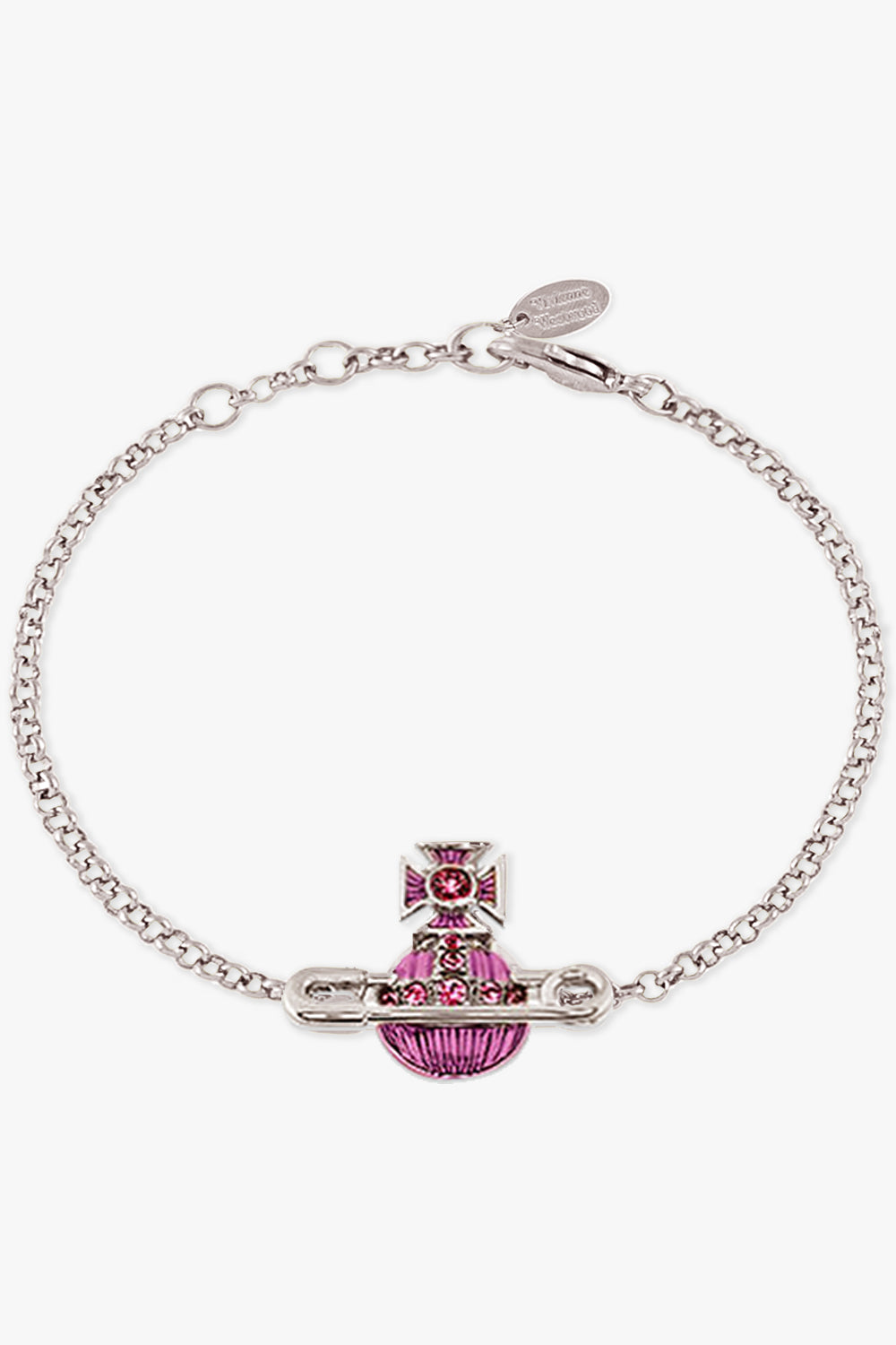 VIVIENNE WESTWOOD JEWELLERY SILVER / Purple/Silver Kitty Bracelet | Purple/Silver