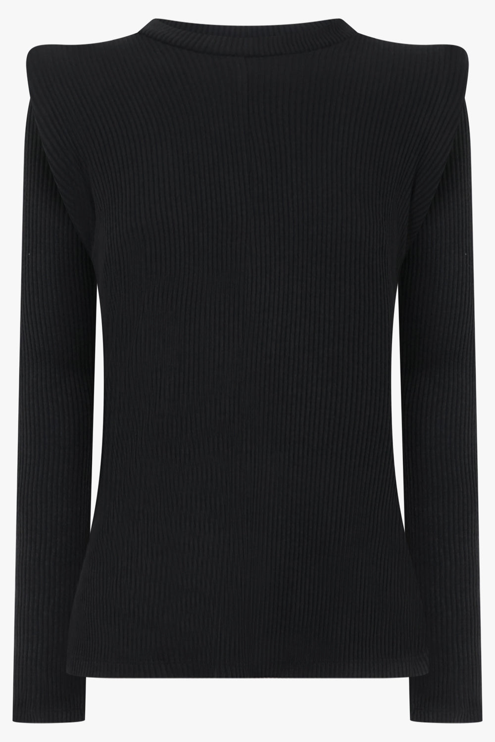 MELITTA BAUMEISTER Circle Shoulder Rib Top | Black