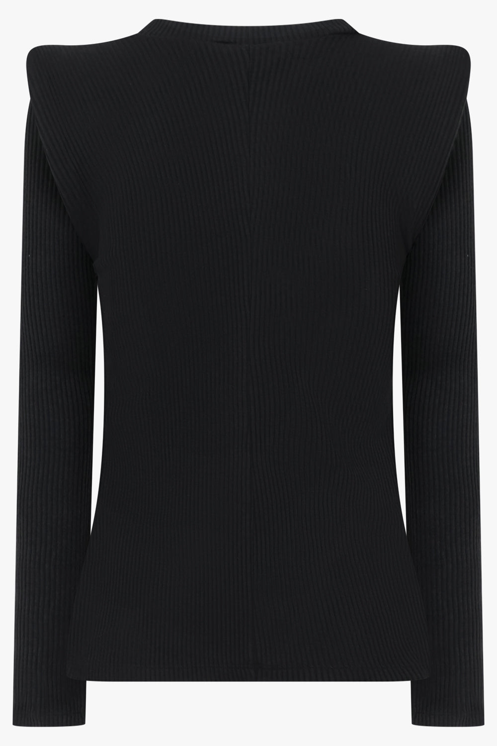 MELITTA BAUMEISTER Circle Shoulder Rib Top | Black