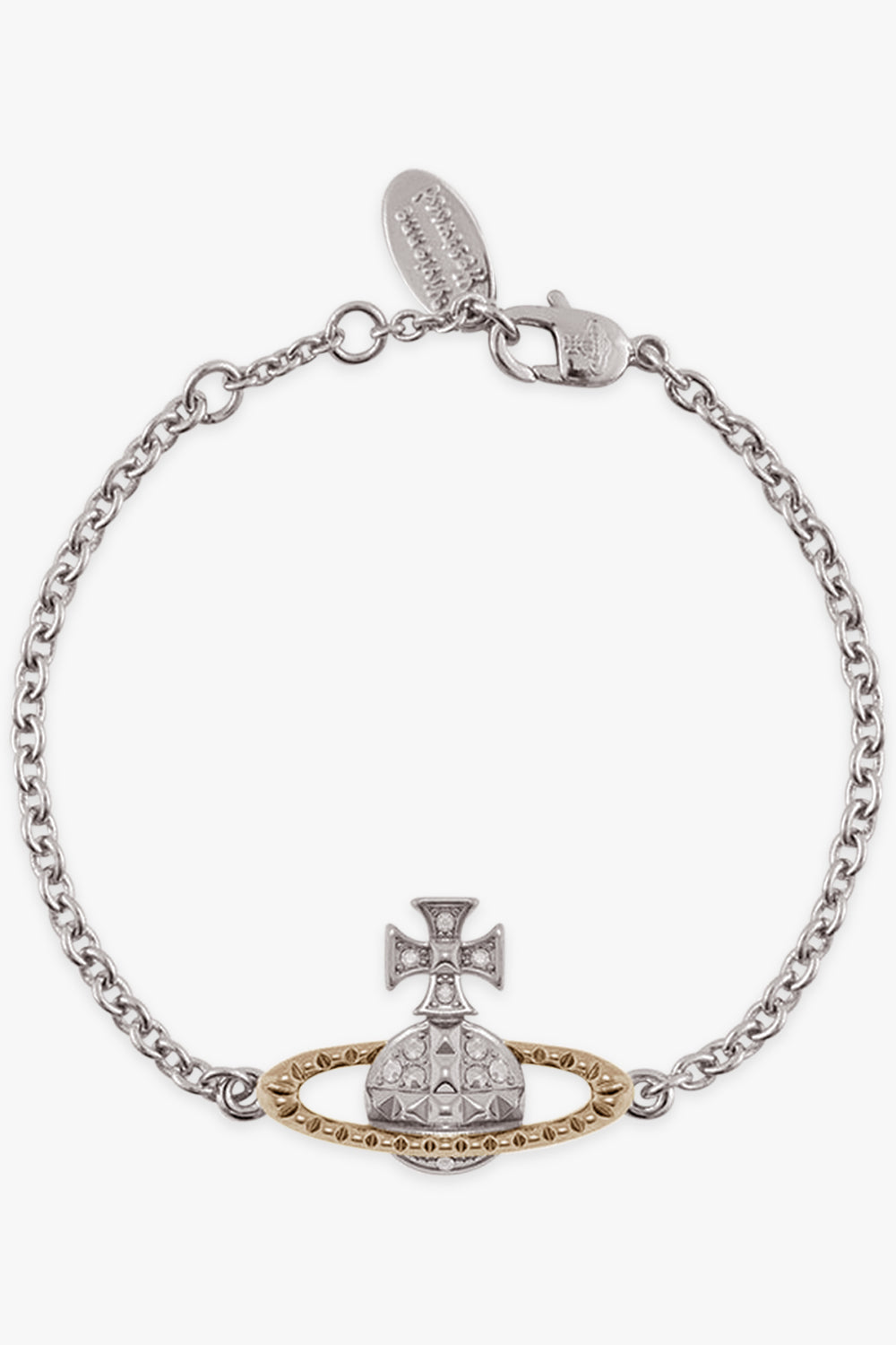 VIVIENNE WESTWOOD JEWELLERY SILVER / Silver/Gold Mayfair Bas Relief Bracelet | Silver/Gold