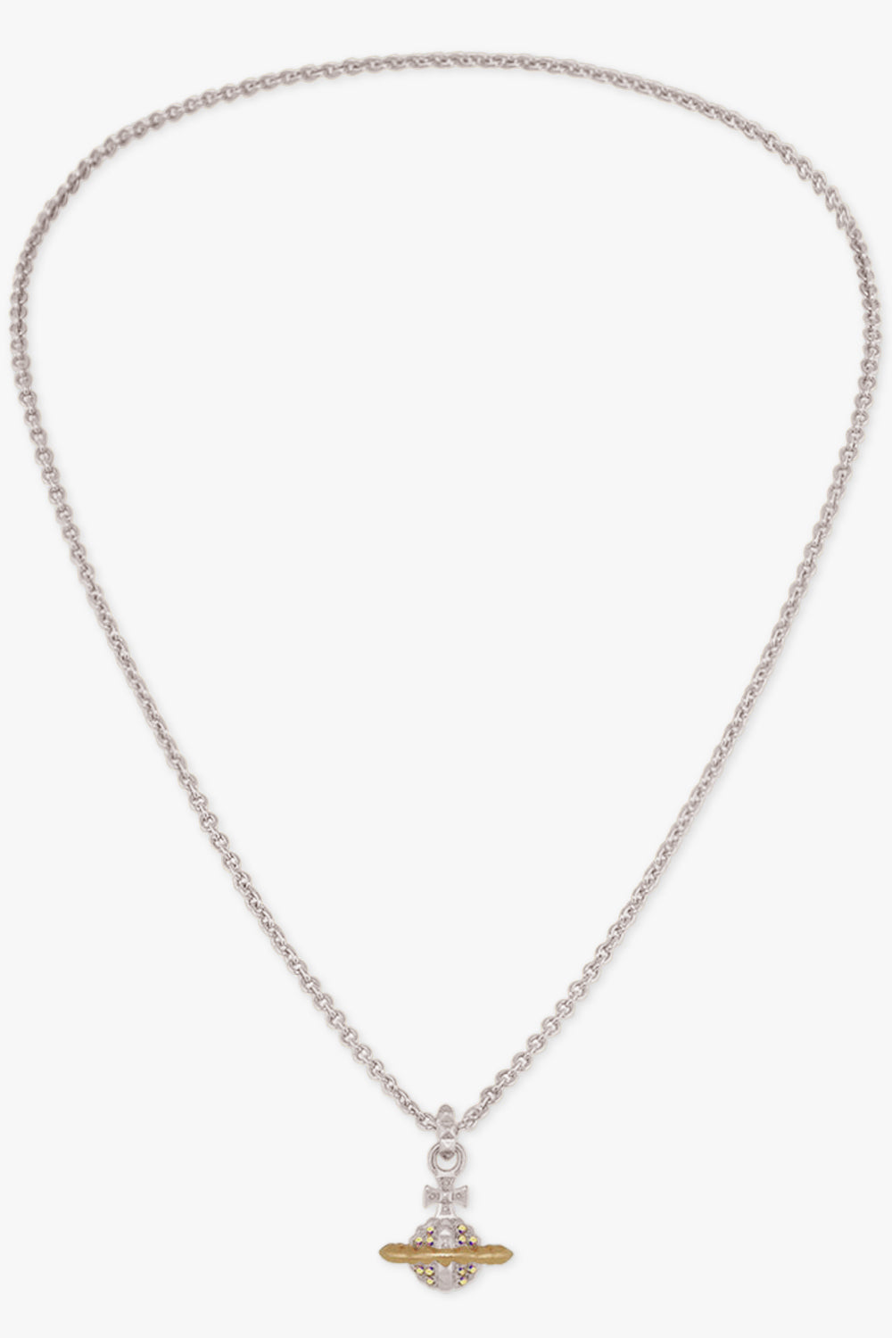 VIVIENNE WESTWOOD JEWELLERY SILVER / Silver/Gold Mayfair Small Orb Pendant | Silver/Gold