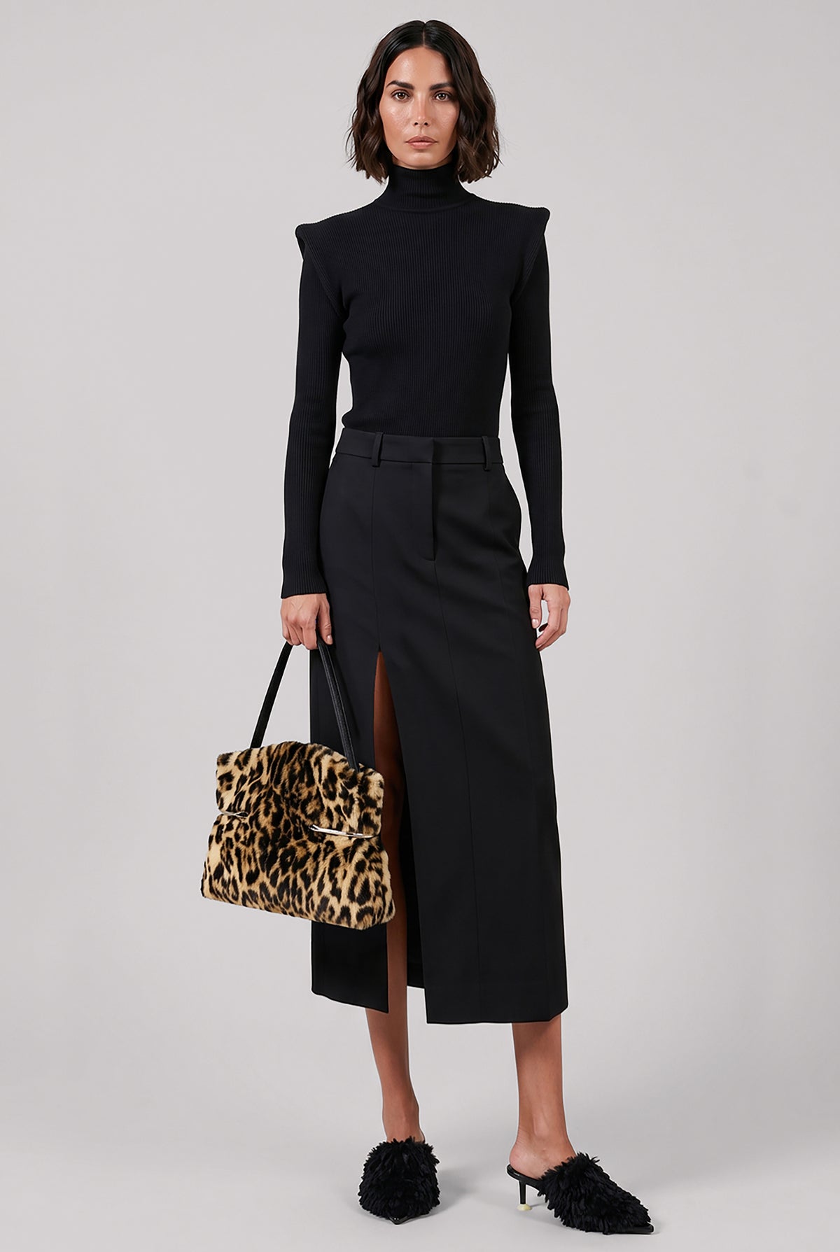 MELITTA BAUMEISTER RTW Circle Shoulder Rib Top | Black