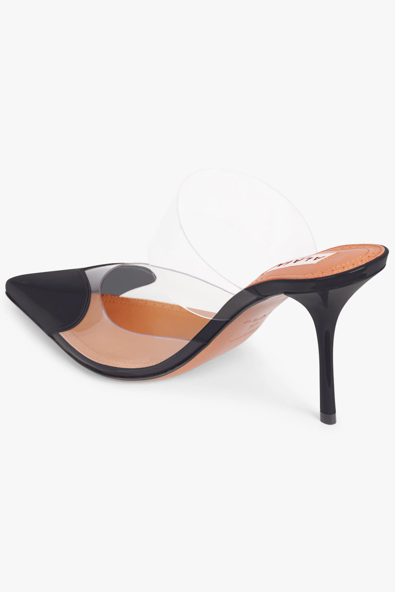 ALAIA SHOES Le Coeur 90mm Patent Mule | Black