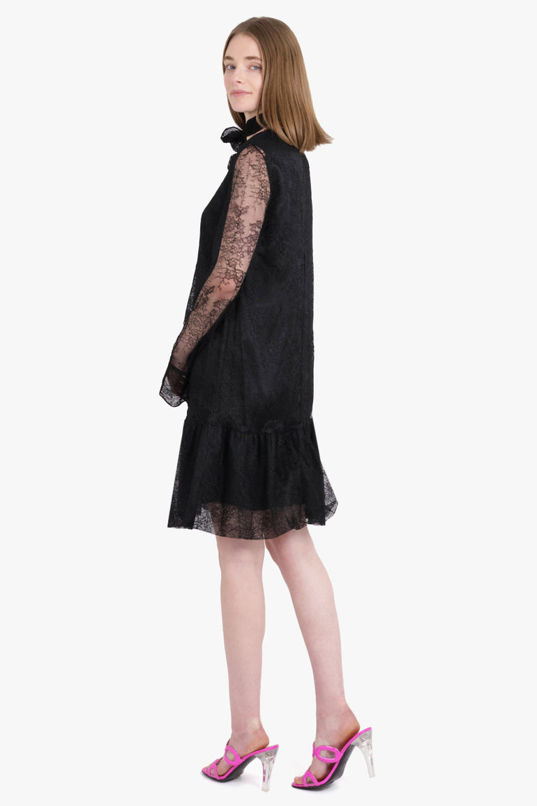 nina ricci black lace dress Nina Ricci Long Lace Dress 34