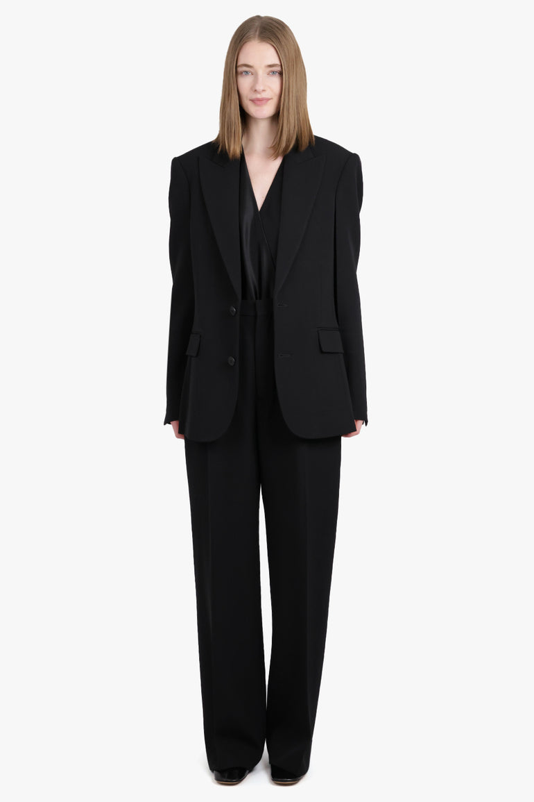 PHOEBE PHILO RTW Single Breasted Soft Tailoring Jacket | Black