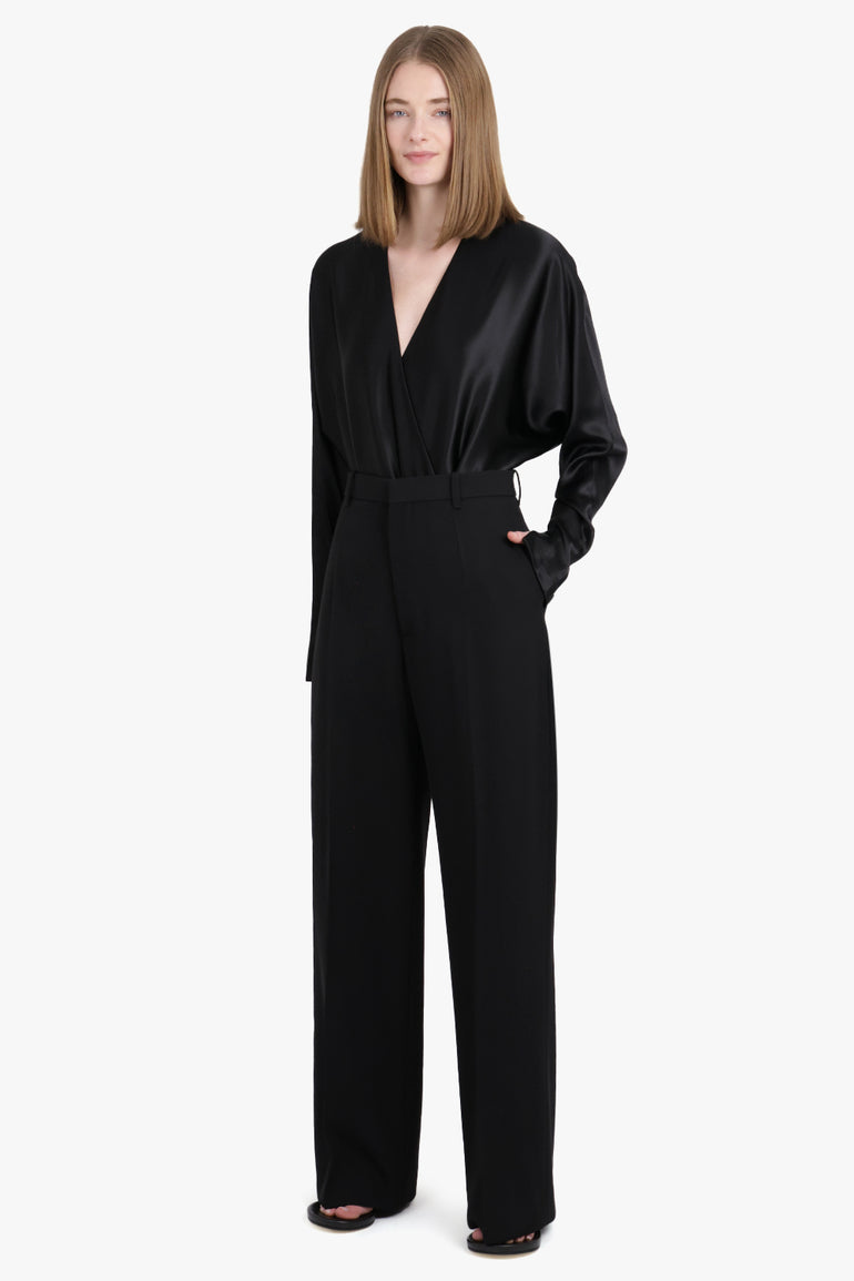 PHOEBE PHILO RTW High Waisted Tailored Trouser | Black