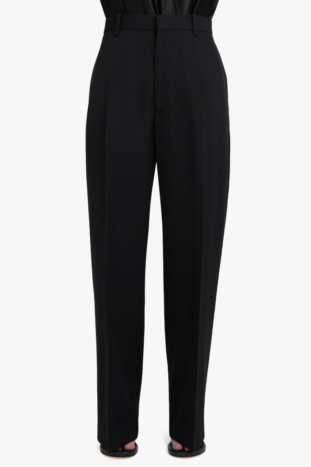 PHOEBE PHILO RTW High Waisted Tailored Trouser | Black