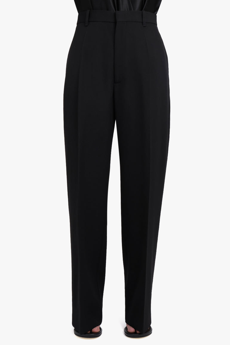PHOEBE PHILO RTW High Waisted Tailored Trouser | Black