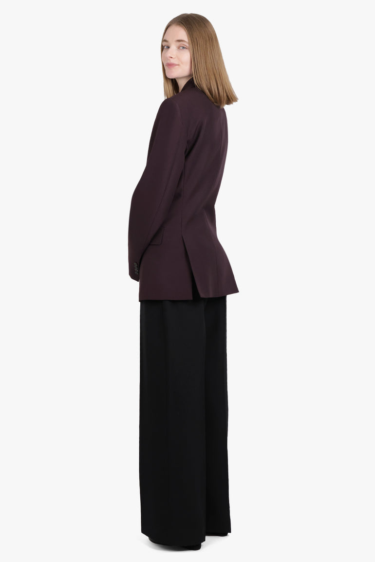 PHOEBE PHILO RTW Double Breasted Soft Tailoring Jacket | Aubergine