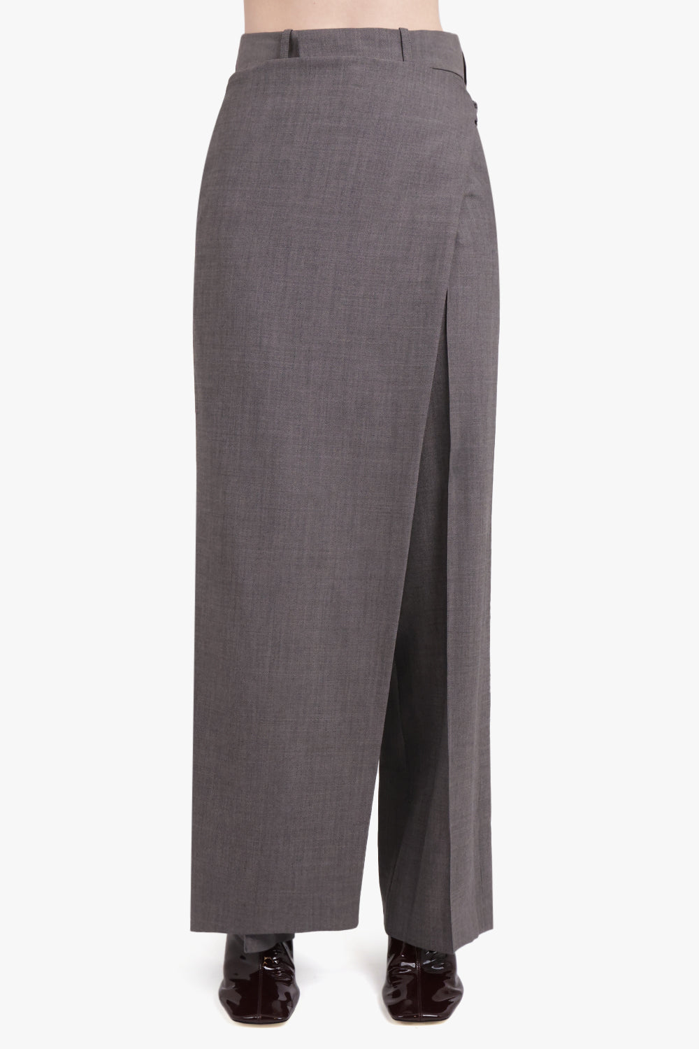 PHOEBE PHILO RTW Apron Style Pant | Dark Taupe