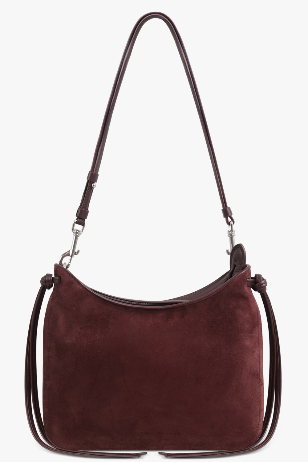PHOEBE PHILO BAGS BURGUNDY / Oxblood Gig Suede Shoulder Bag | Oxblood