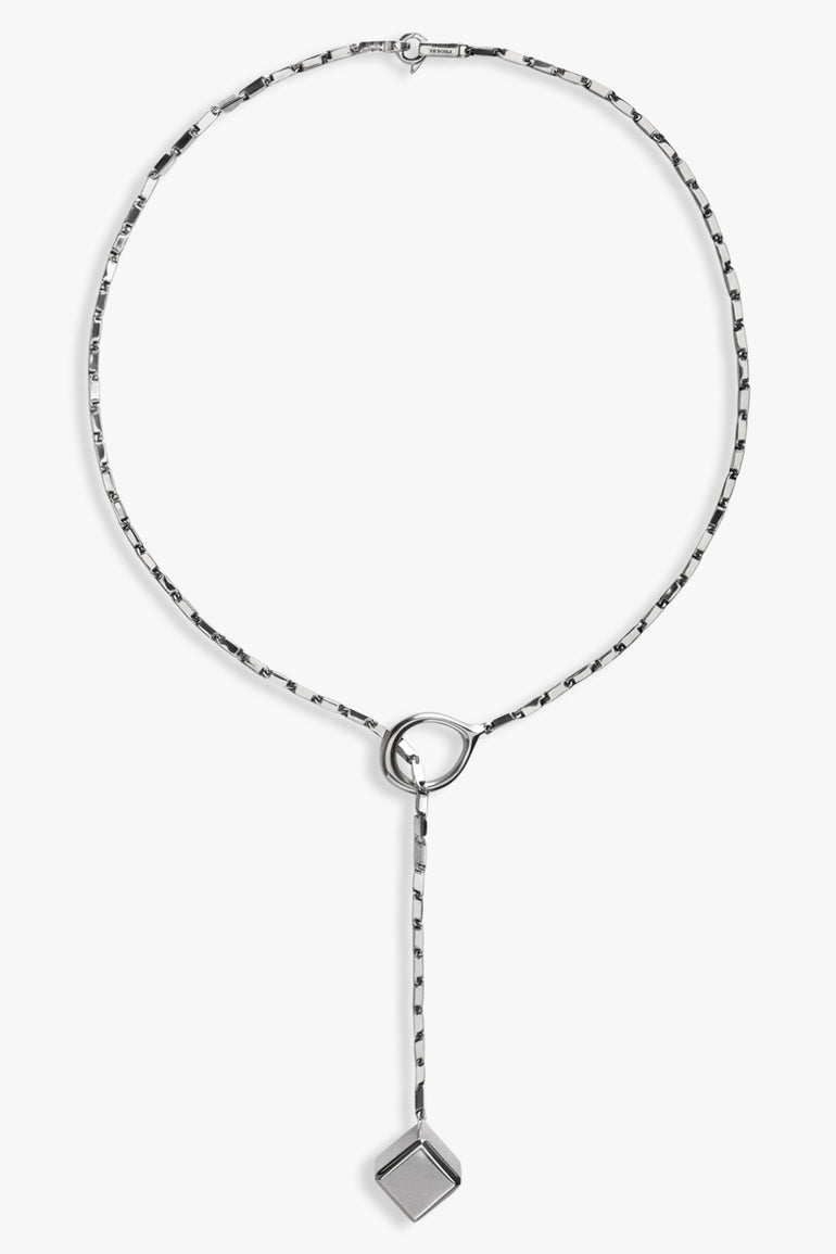 PHOEBE PHILO JEWELLERY SILVER / Silver Hoop Tie Pendant | Silver