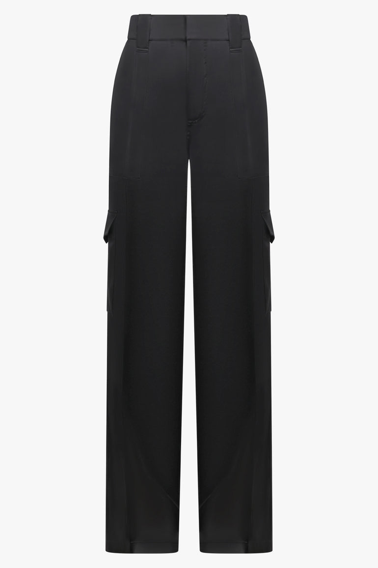 PHOEBE PHILO RTW Liquid Cargo Trouser | Black