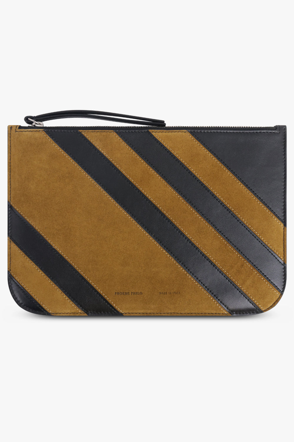 PHOEBE PHILO ACCESSORIES MULTI / Black/Toffee Pocket Panel Pouch | Black/Toffee