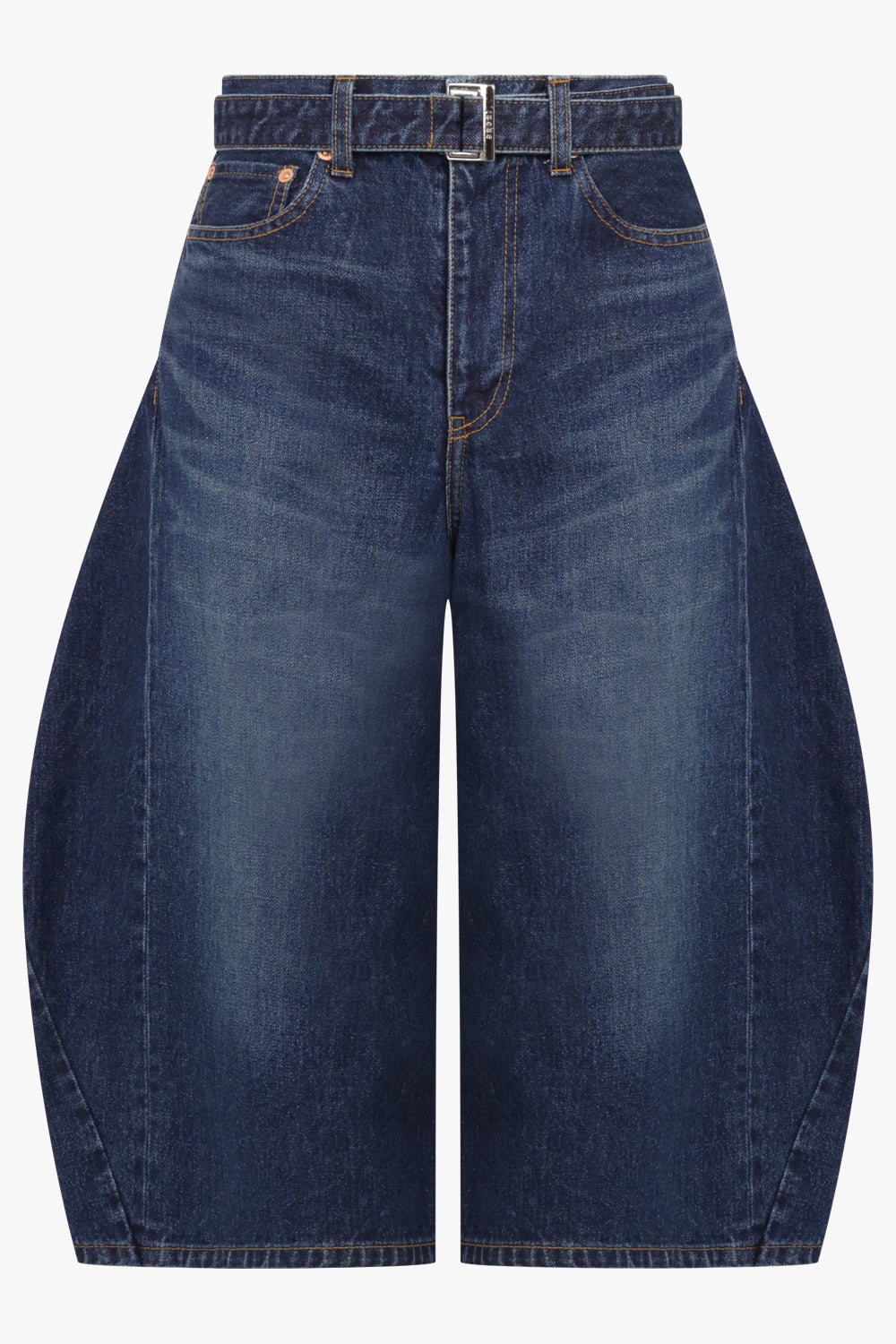 SACAI RTW Balloon Crop Leg Denim Jeans | Blue