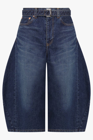 SACAI RTW Balloon Crop Leg Denim Jeans | Blue