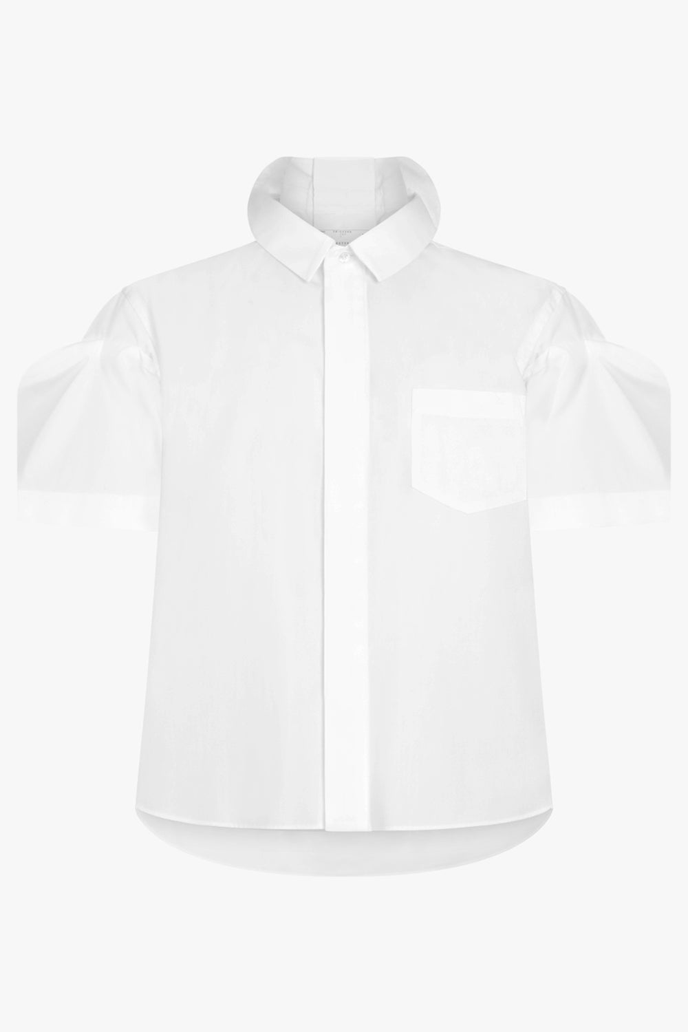 SACAI RTW S/S Shirt With Puff Sleeves | Off White