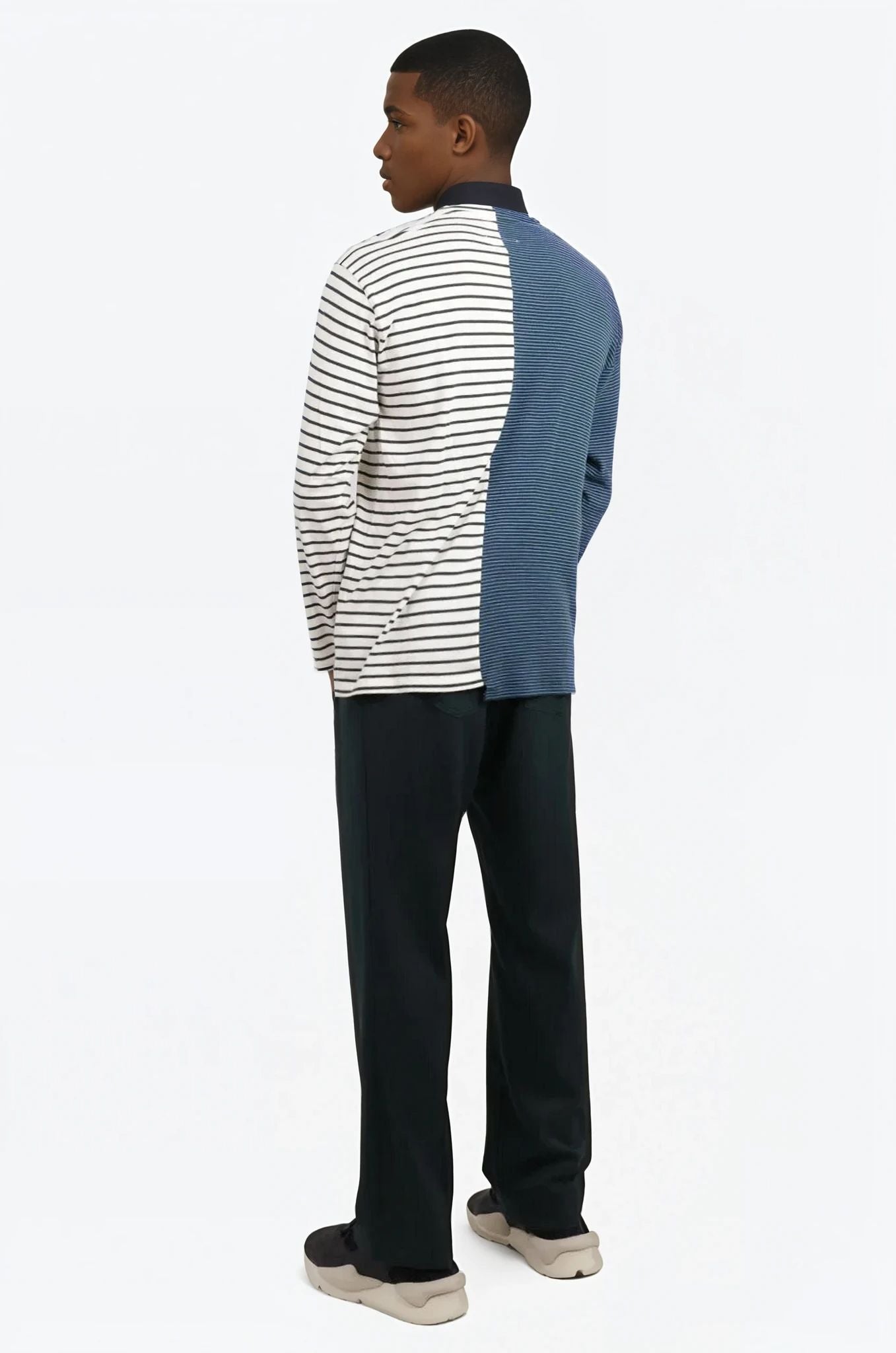 MM6 BY MAISON MARGIELA CONTRAST STRIPE T SHIRT OFF WHITE POISON