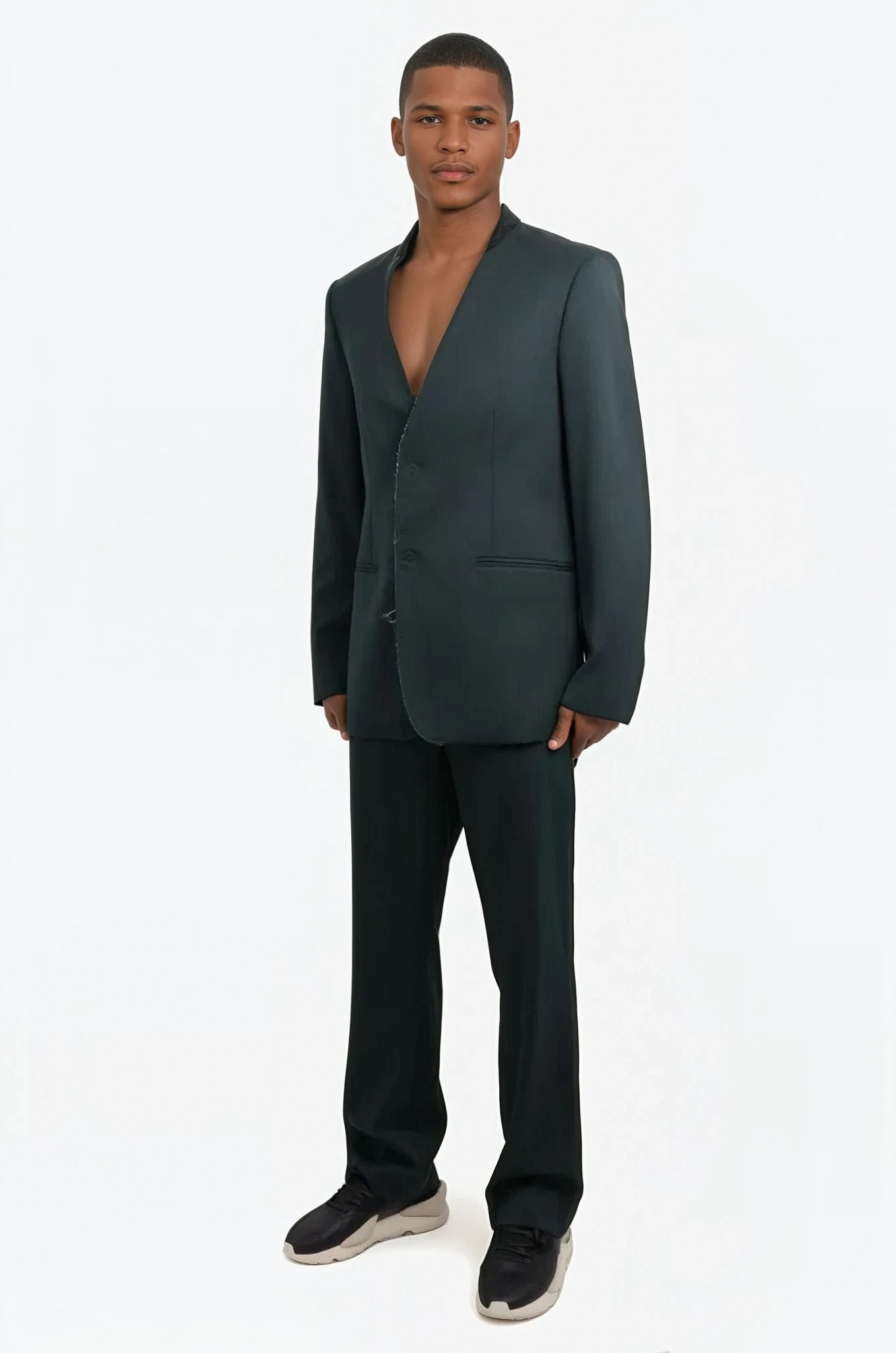 MM6 MAISON MARGIELA CROP SUIT PANT | POISON GREEN PARLOUR X SYDNEY